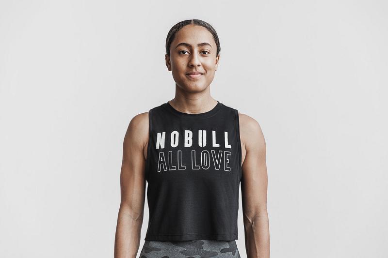 Women's Nobull WoMuscle (ALL Love) Tanks Black | SG D3211F